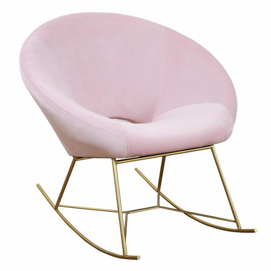 Rocking Chair: Velvet Rocking Chair