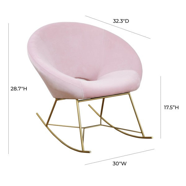 Rocking Chair Velvet Rocking Chair
