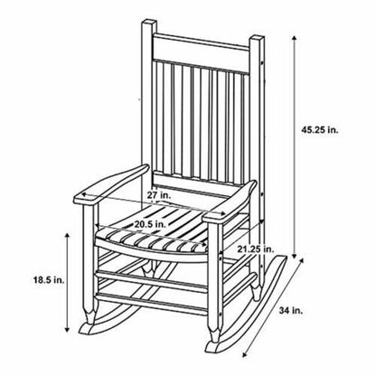 Rocking Chair: Wooden Rocking Chair
