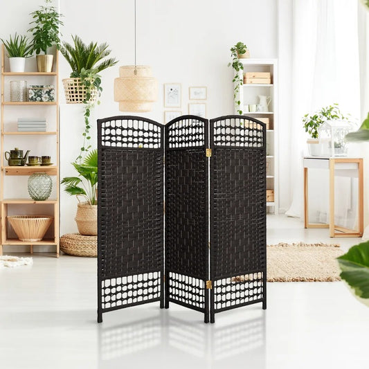 Room Dividers 47.25'' H Solid Wood Folding Room Divider