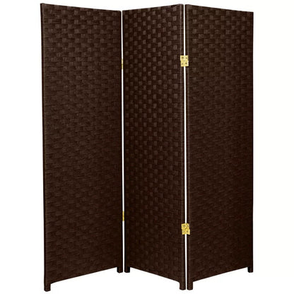 Room Dividers: 48'' W x 48'' H 3 - Panel Solid Wood Folding Room Divider