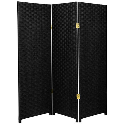 Room Dividers: 48'' W x 48'' H 3 - Panel Solid Wood Folding Room Divider