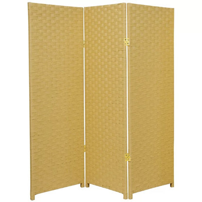 Room Dividers: 48'' W x 48'' H 3 - Panel Solid Wood Folding Room Divider