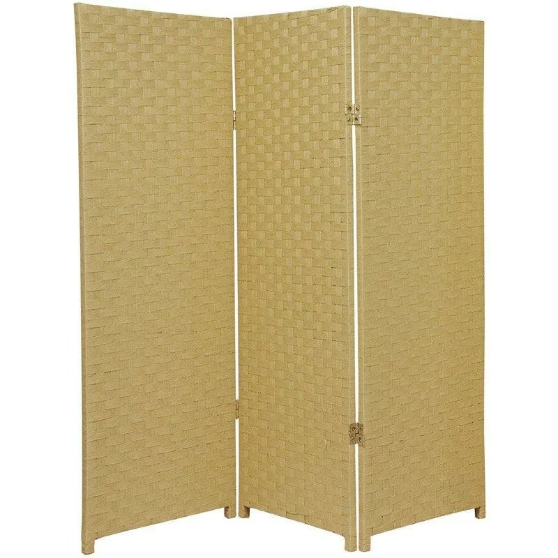 Room Dividers: 48'' W x 48'' H 3 - Panel Solid Wood Folding Room Divider