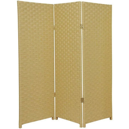 Room Dividers: 48'' W x 48'' H 3 - Panel Solid Wood Folding Room Divider