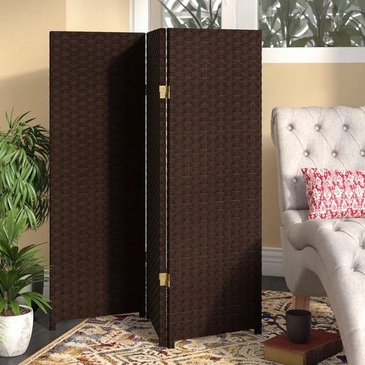 Room Dividers: 48'' W x 48'' H 3 - Panel Solid Wood Folding Room Divider
