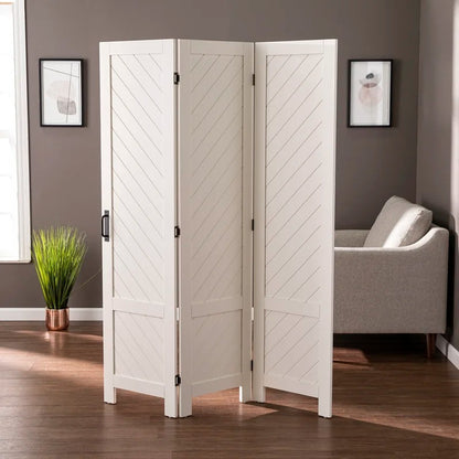 Room Dividers: 50.5'' W x 67.25'' H 3 - Panel Folding Room Divider
