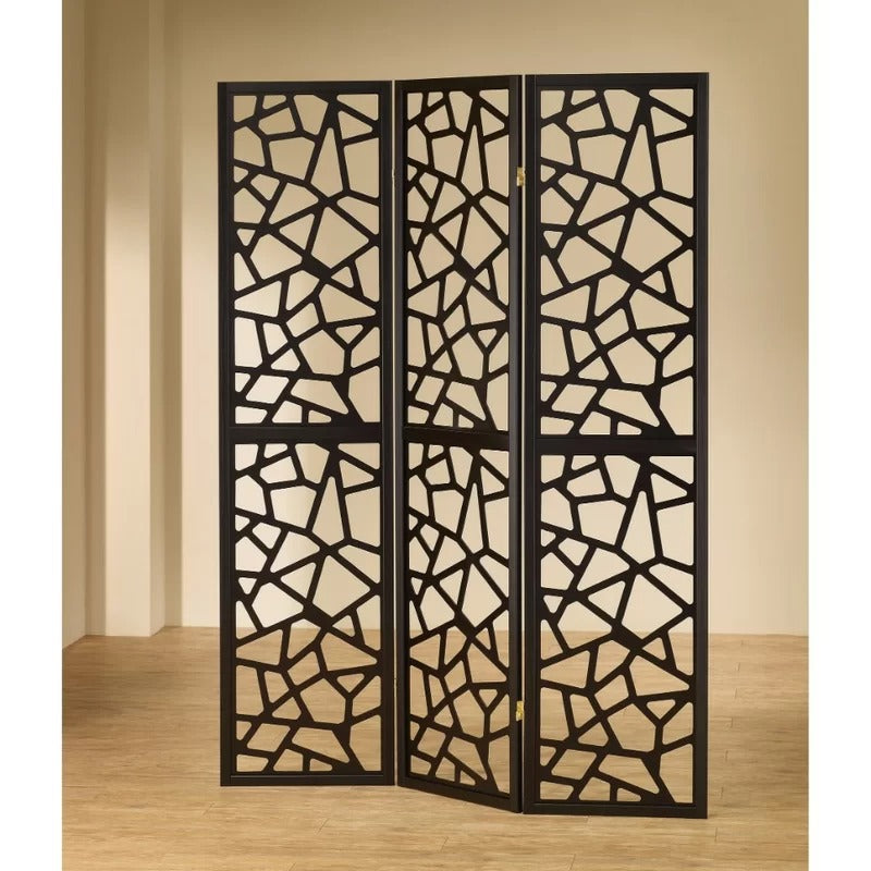 Room Dividers: 52'' W x 70.25'' H 3 - Panel Folding Room Divider