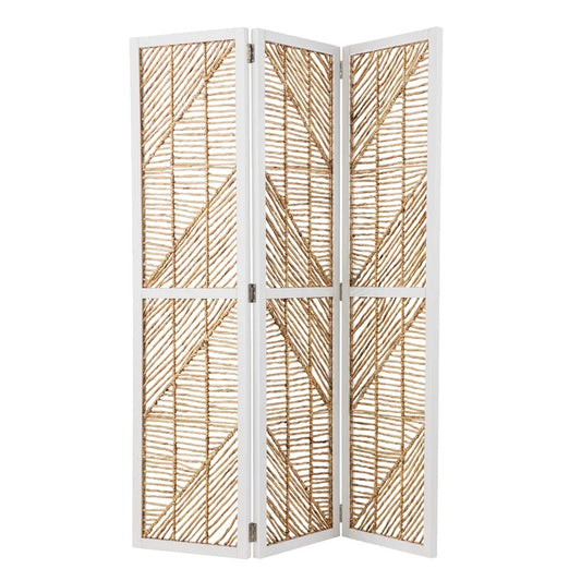 Room Dividers: 53'' W x 69'' H 3 - Panel Solid Wood Folding Room Divider