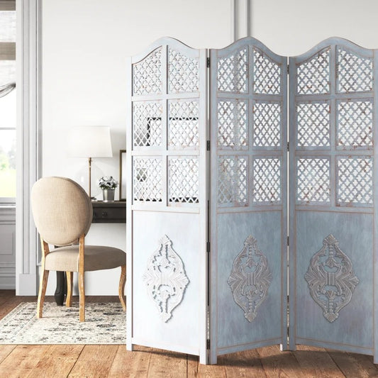 Room Dividers: 60'' W x 71'' H 3 - Panel Folding Room Divider
