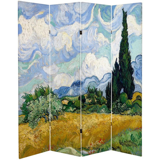 Room Dividers: 63'' W x 71'' H 4 - Panel Folding Room Divider