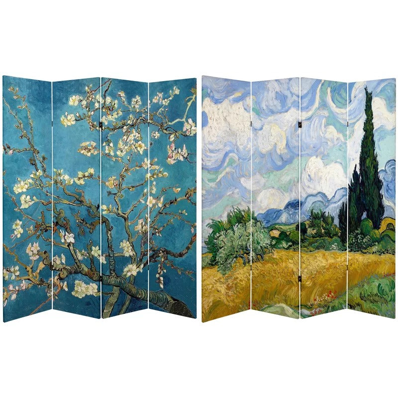 Room Dividers: 63'' W x 71'' H 4 - Panel Folding Room Divider
