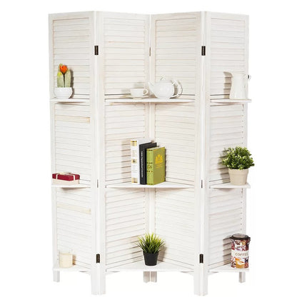 Room Dividers: 64'' W x 67'' H 4 - Panel Folding Room Divider