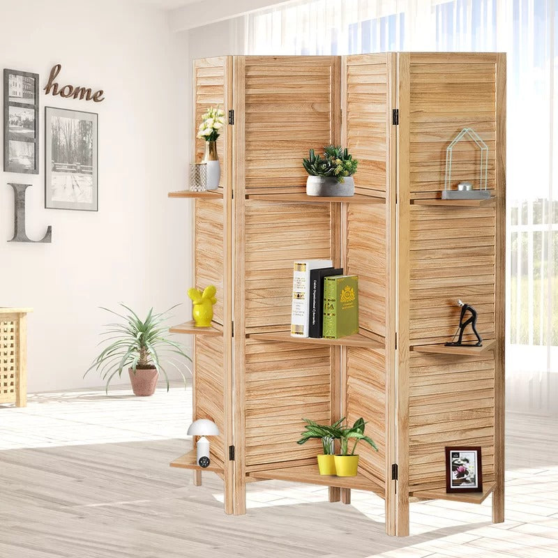 Room Dividers: 64'' W x 67'' H 4 - Panel Folding Room Divider
