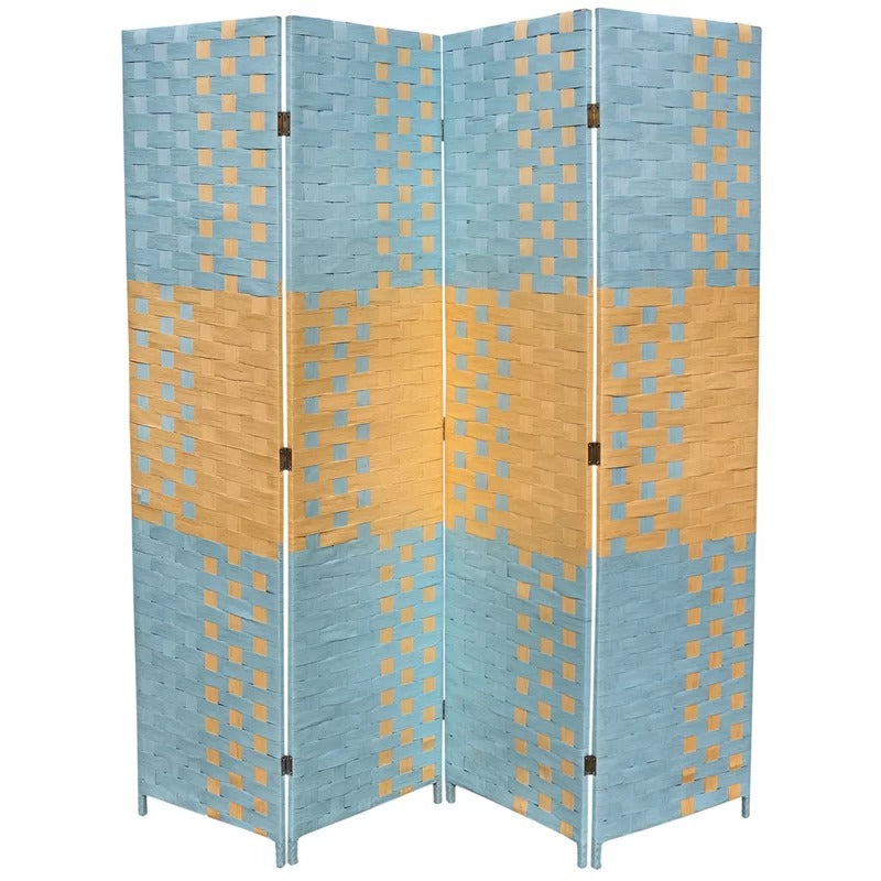 Room Dividers: 70.5'' W x 70.75'' H 4 - Panel Folding Room Divider