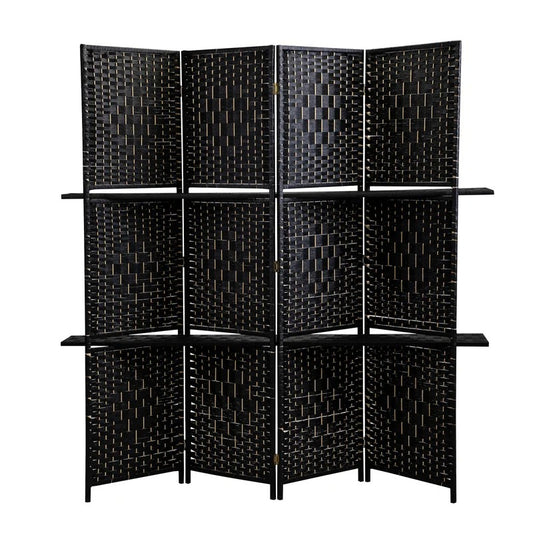 Room Dividers: 70.9'' W x 70.9'' H 4 - Panel Solid Wood Folding Room Divider