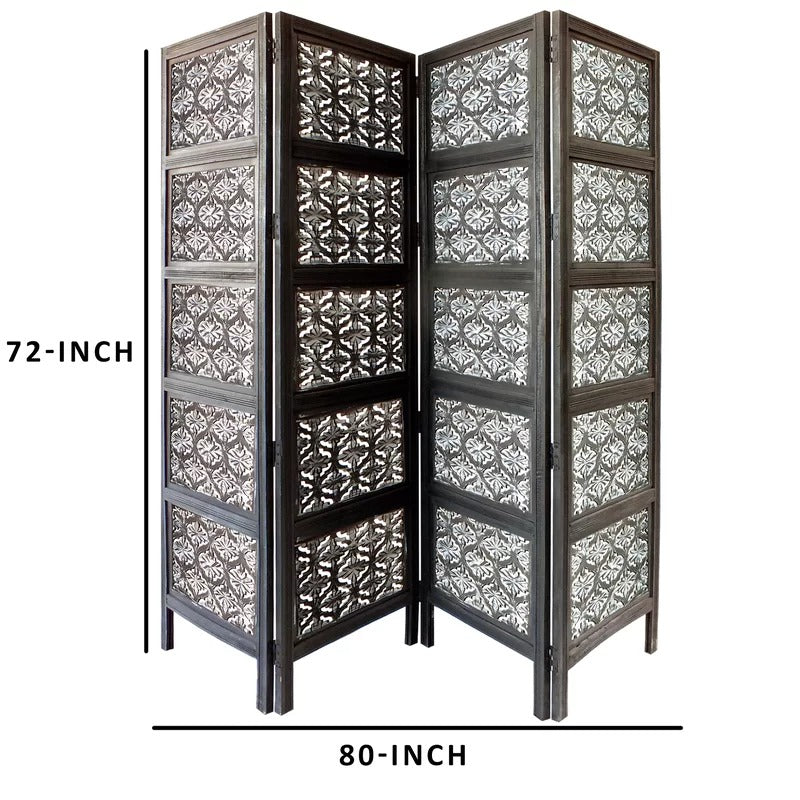 Room Dividers: 80'' W x 47'' H 4 - Panel Folding Room Divider