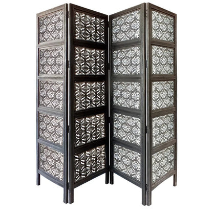 Room Dividers: 80'' W x 47'' H 4 - Panel Folding Room Divider