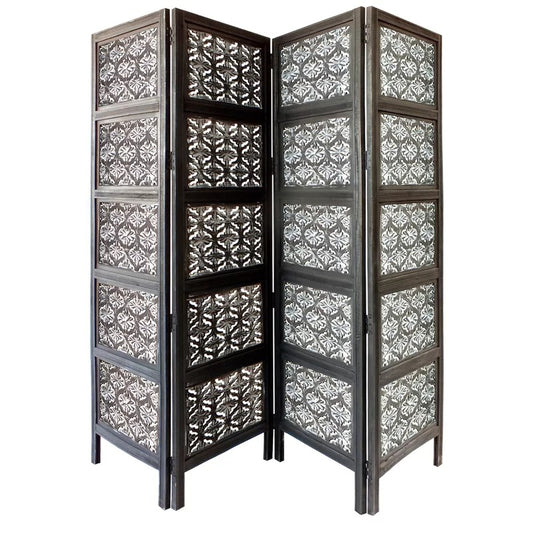 Room Dividers: 80'' W x 47'' H 4 - Panel Folding Room Divider