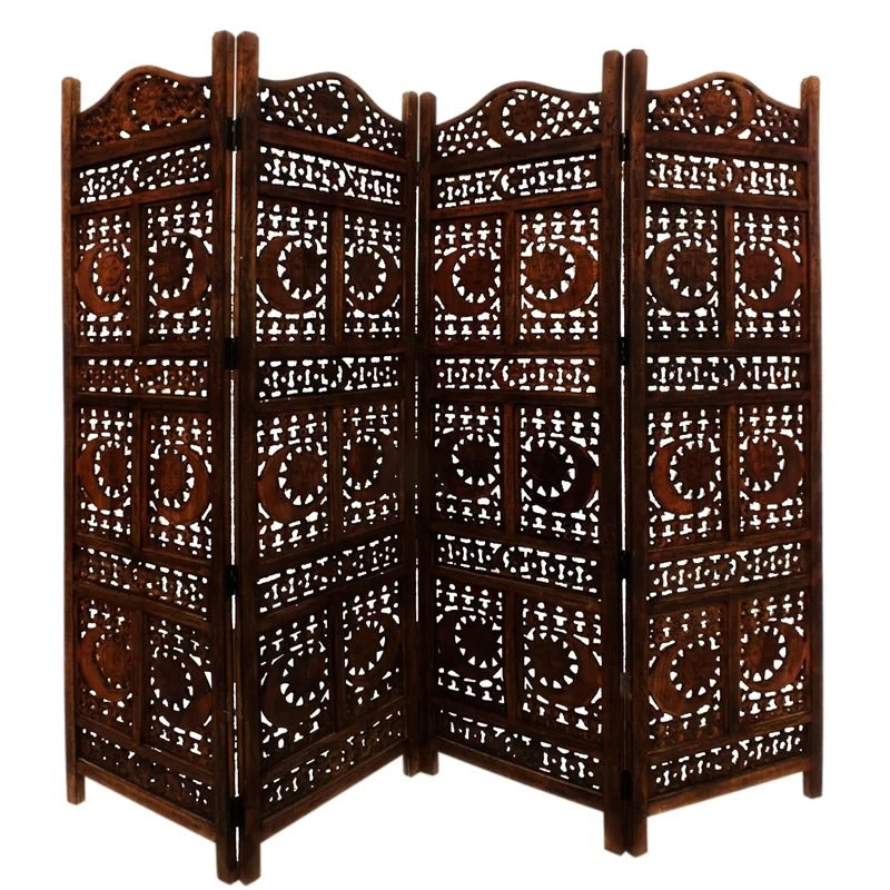 Room Dividers: 80'' W x 71'' H 4 - Panel Folding Room Divider