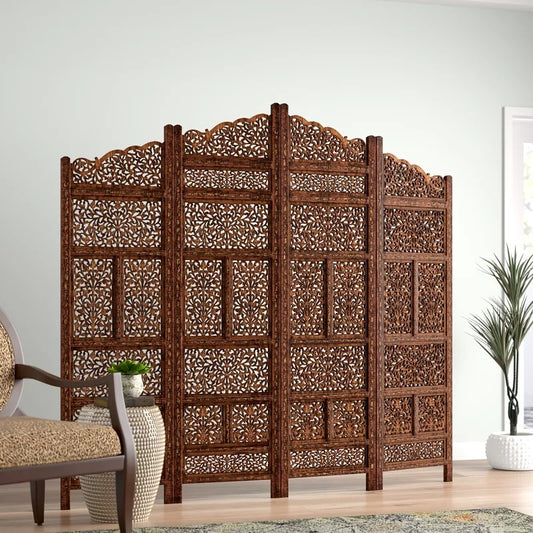 Room Dividers: 80'' W x 72'' H 4 - Panel Folding Room Divider