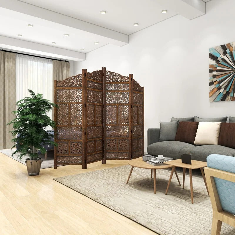 Room Dividers: 80'' W x 72'' H 4 - Panel Folding Room Divider