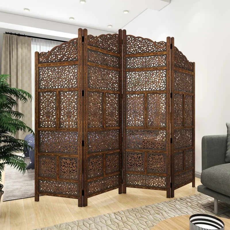Room Dividers: 80'' W x 72'' H 4 - Panel Folding Room Divider