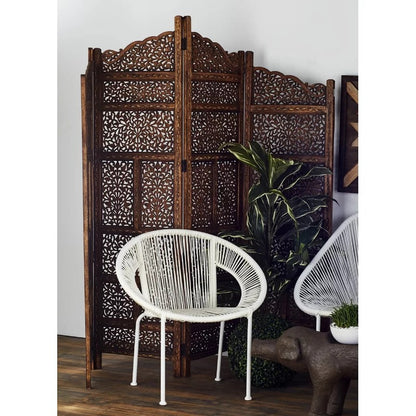 Room Dividers: 80'' W x 72'' H 4 - Panel Folding Room Divider