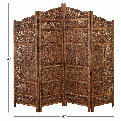 Room Dividers: 80'' W x 72'' H 4 - Panel Folding Room Divider
