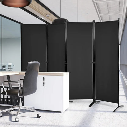 Room Dividers 88'' W x 68'' H 4 - Panel Folding Room Divider
