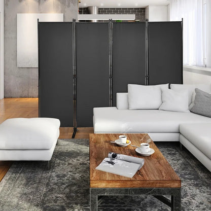 Room Dividers 88'' W x 68'' H 4 - Panel Folding Room Divider