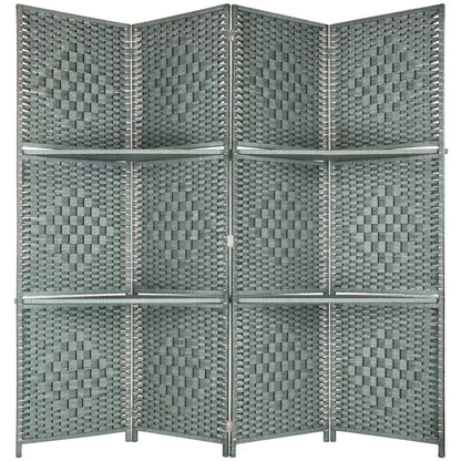 Room Dividers Modern Grey 4-Panel Room Divider