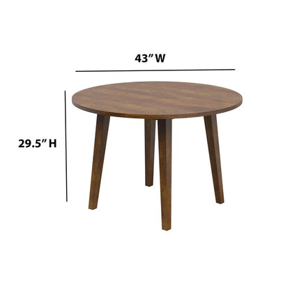Round Dining Table: 43'' Dining Table