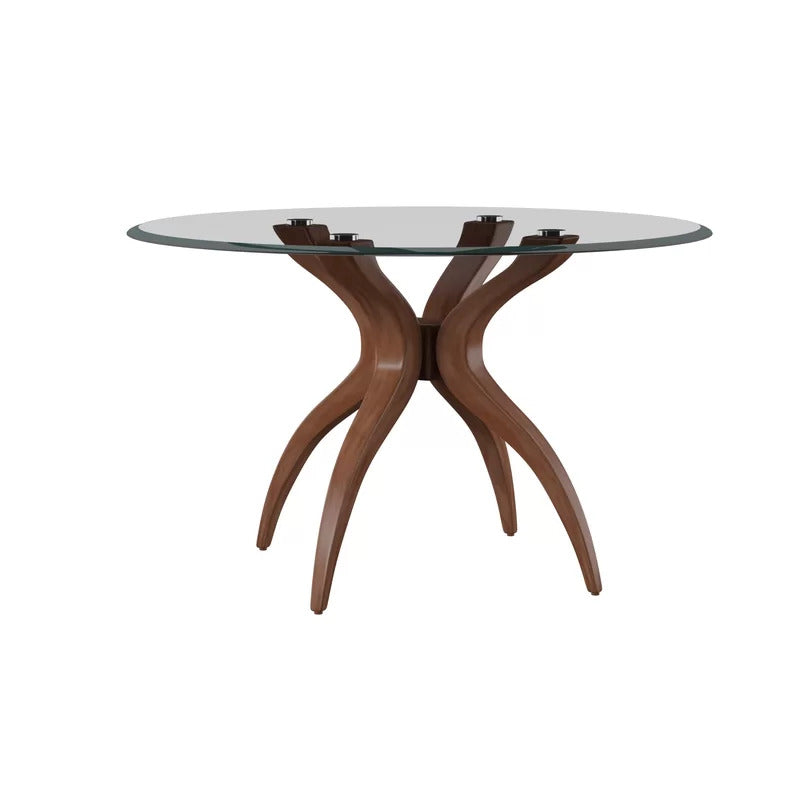 Round Dining Table: 44'' Solid Wood Dining Table