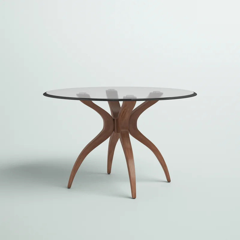 Round Dining Table: 44'' Solid Wood Dining Table