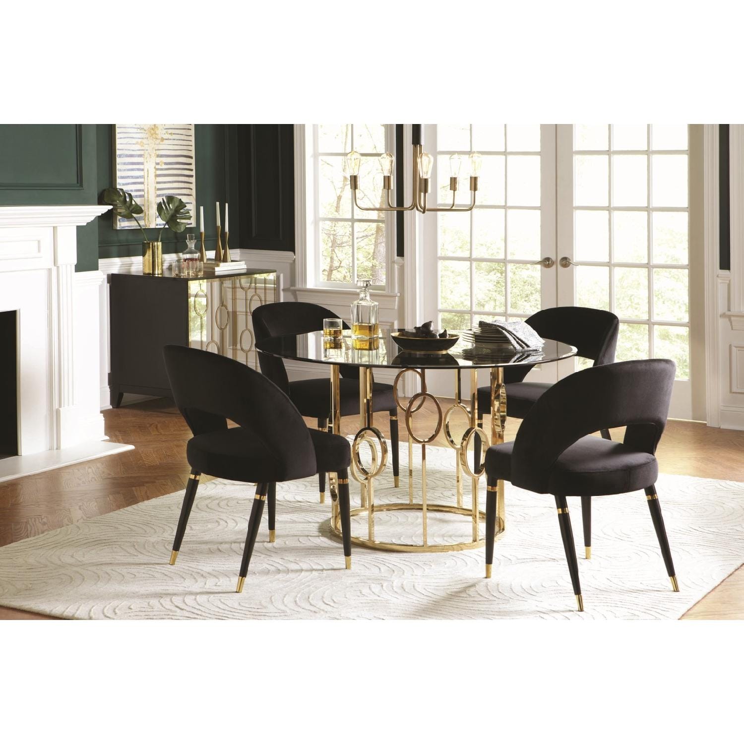 Round Dining Table 50'' Pedestal Dining Table