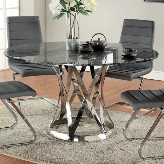 Round Dining Table: 53.15'' Pedestal Dining Table
