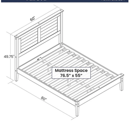 Modular Bed : Solid Wood Platform Bed