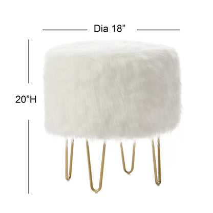 Seating Stool: 18'' Wide Round Standard Ottoman