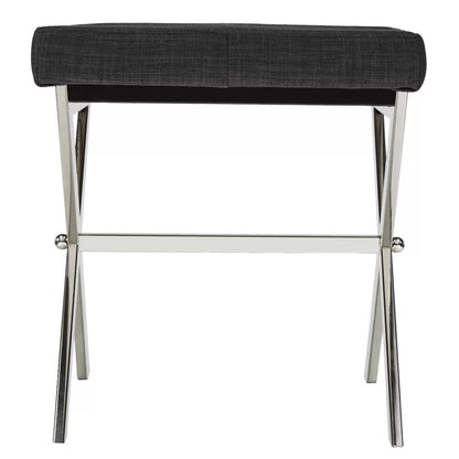 Seating Stool: Metal Vanity Stool