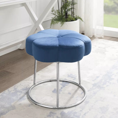 Seating Stool: Metal Vanity Stool