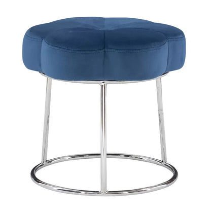 Seating Stool: Metal Vanity Stool