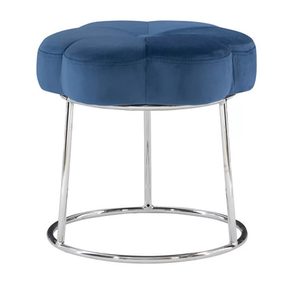Seating Stool: Metal Vanity Stool