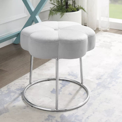 Seating Stool: Metal Vanity Stool