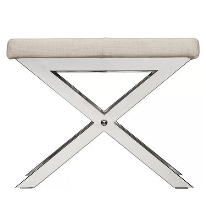 Seating Stool: Metal Vanity Stool