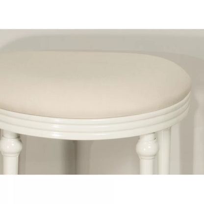 Seating Stool: Metal Vanity Stool