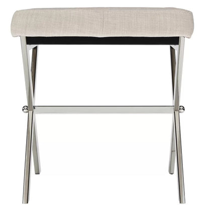 Seating Stool: Metal Vanity Stool