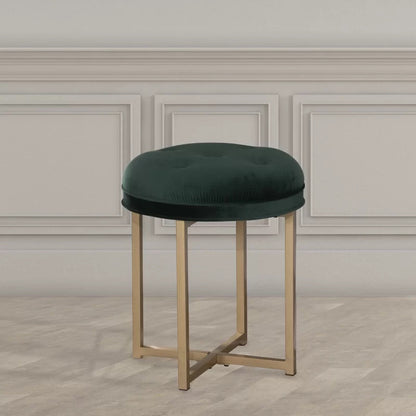 Seating Stool: Metal Vanity Stool