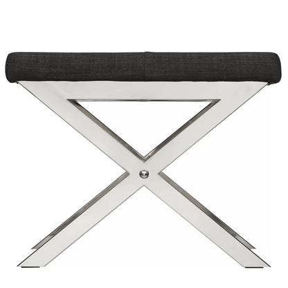 Seating Stool: Metal Vanity Stool