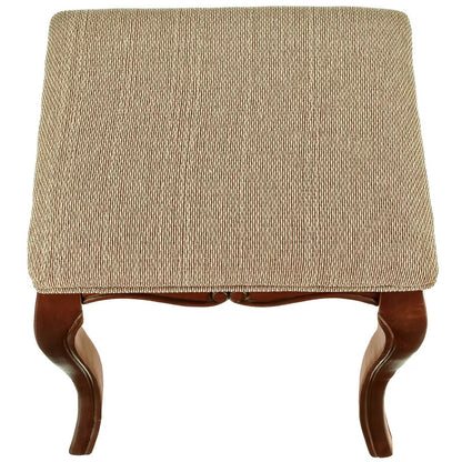 Seating Stool: Solid Wood Vanity Stool